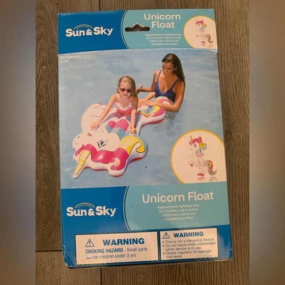 Unicorn float approximately deflated size 52.5 inches x 48.5 - Picture 1 of 2
